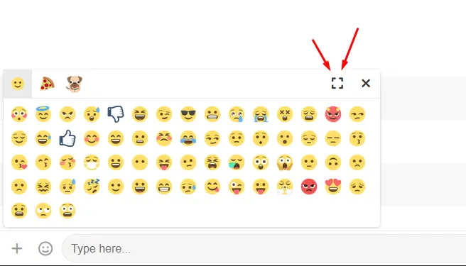 Emoticon Panel Resize