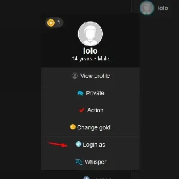 Login as